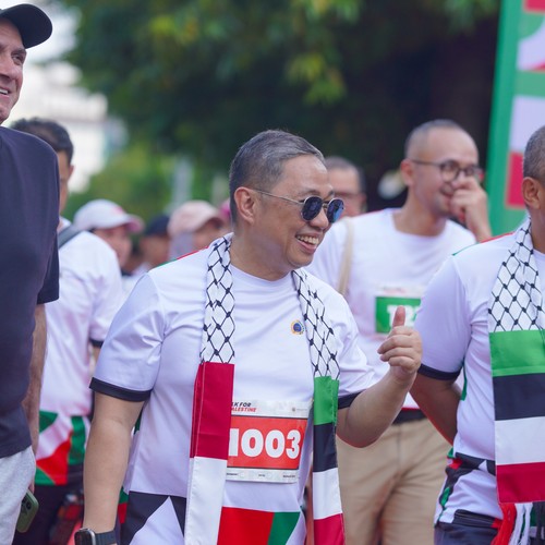 Race photo from WALK FOR PALESTINE
