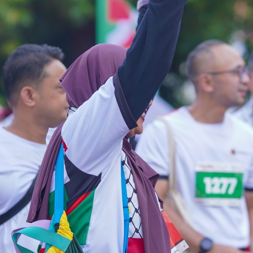 Race photo from WALK FOR PALESTINE