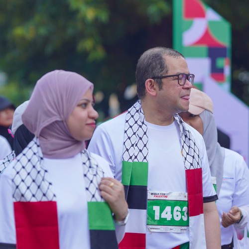Race photo from WALK FOR PALESTINE