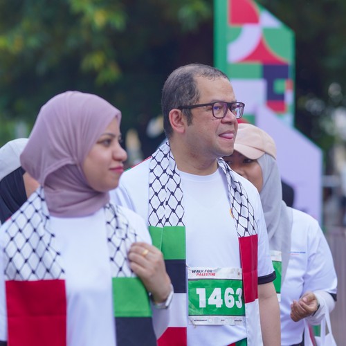 Race photo from WALK FOR PALESTINE