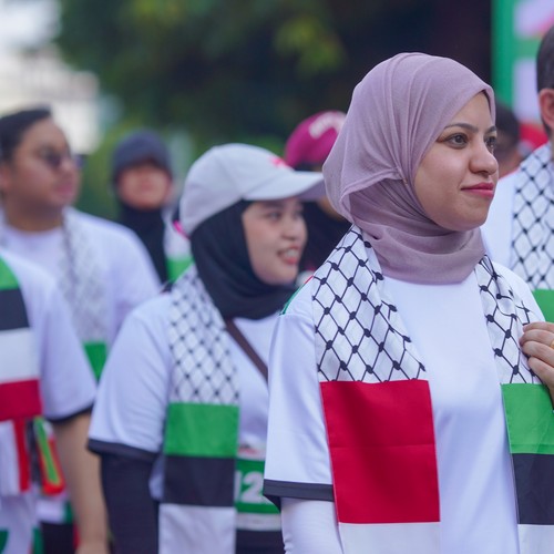 Race photo from WALK FOR PALESTINE