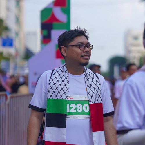 Race photo from WALK FOR PALESTINE