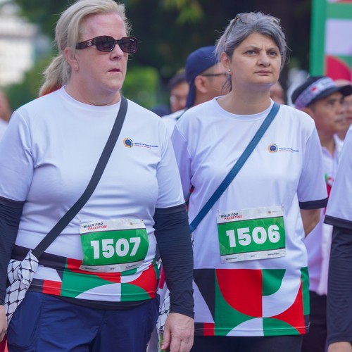 Race photo from WALK FOR PALESTINE