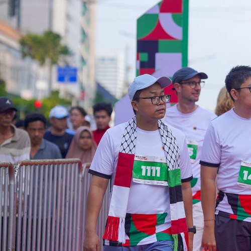 Race photo from WALK FOR PALESTINE