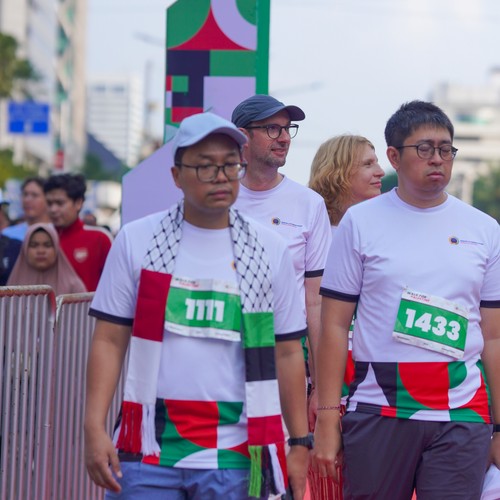 Race photo from WALK FOR PALESTINE
