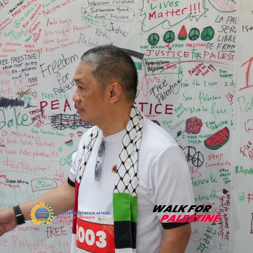 Race photo from WALK FOR PALESTINE