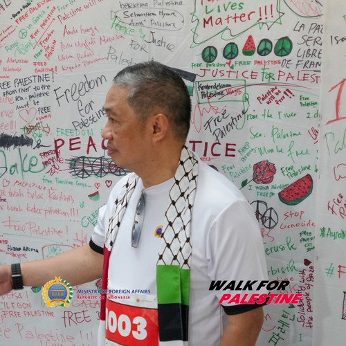 Race photo from WALK FOR PALESTINE