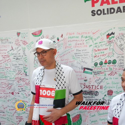 Race photo from WALK FOR PALESTINE