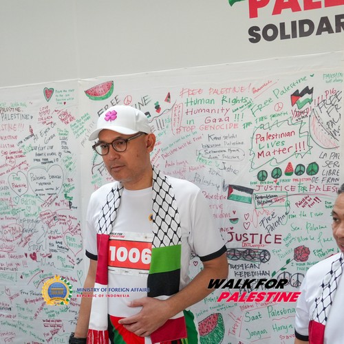Race photo from WALK FOR PALESTINE