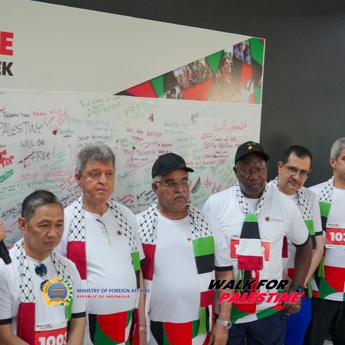 Race photo from WALK FOR PALESTINE