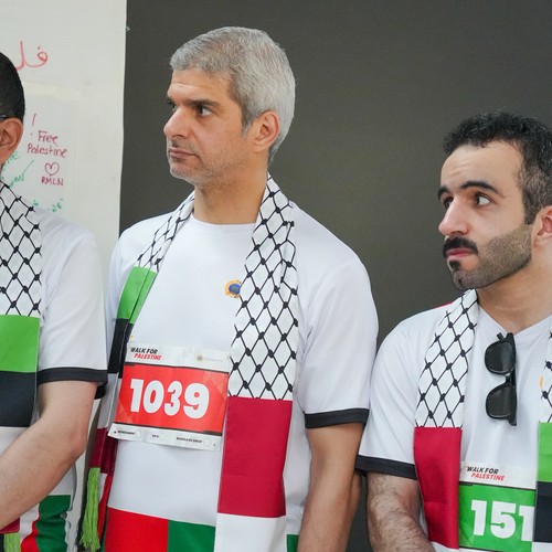 Race photo from WALK FOR PALESTINE