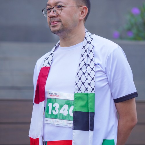 Race photo from WALK FOR PALESTINE