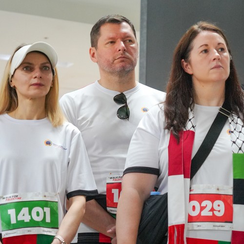 Race photo from WALK FOR PALESTINE