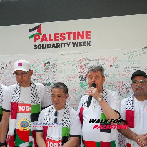 Race photo from WALK FOR PALESTINE