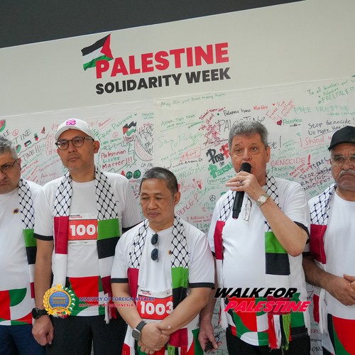 Race photo from WALK FOR PALESTINE