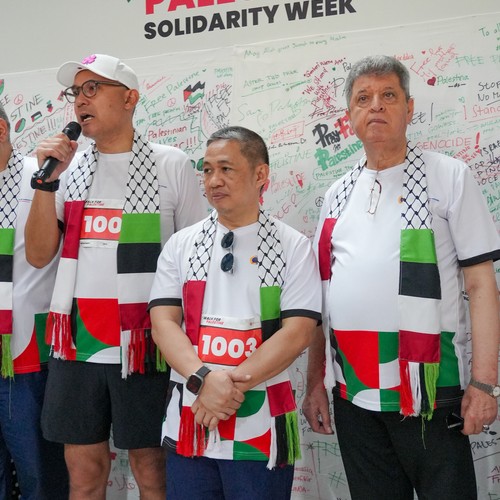 Race photo from WALK FOR PALESTINE