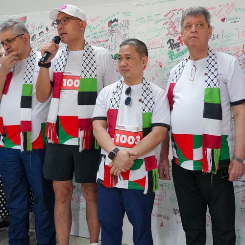 Race photo from WALK FOR PALESTINE