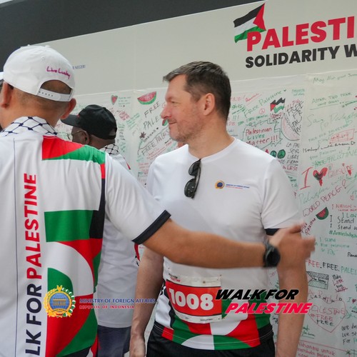 Race photo from WALK FOR PALESTINE