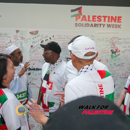 Race photo from WALK FOR PALESTINE