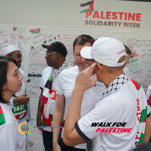 Race photo from WALK FOR PALESTINE