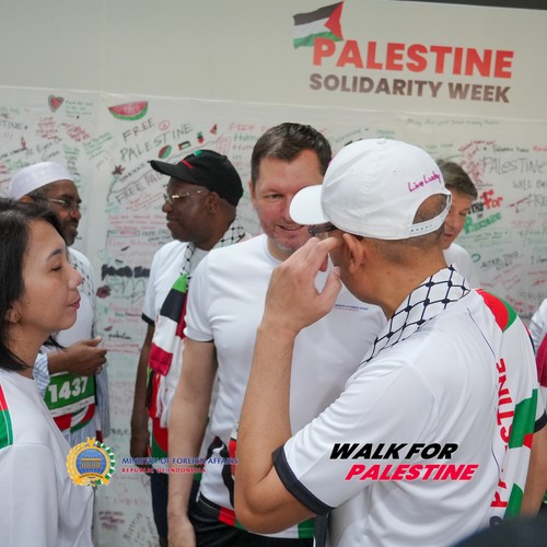 Race photo from WALK FOR PALESTINE