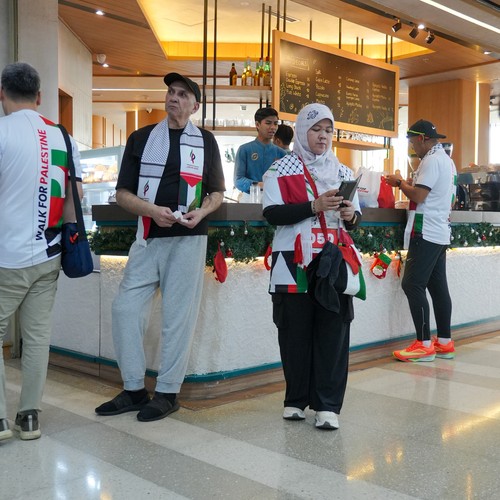 Race photo from WALK FOR PALESTINE