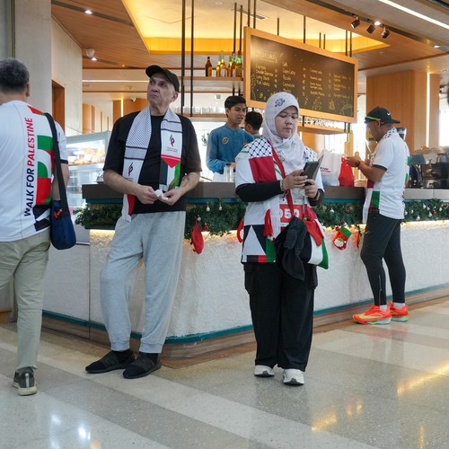 Race photo from WALK FOR PALESTINE