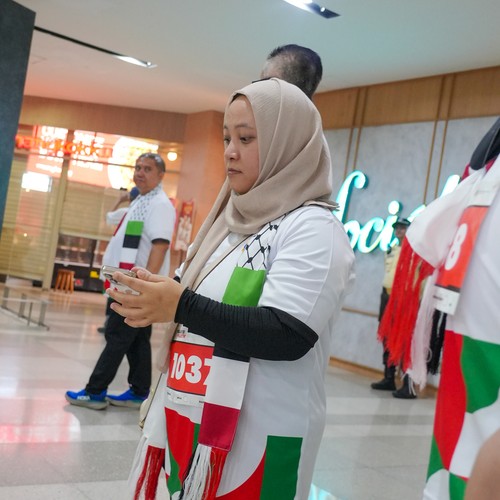 Race photo from WALK FOR PALESTINE