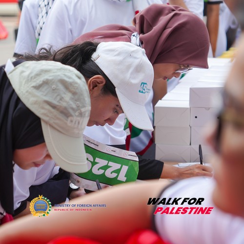 Race photo from WALK FOR PALESTINE