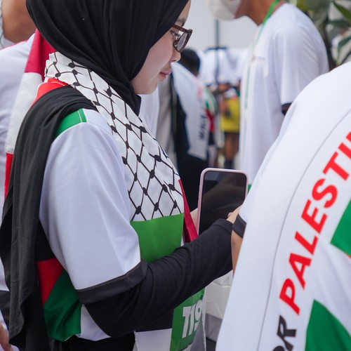 Race photo from WALK FOR PALESTINE