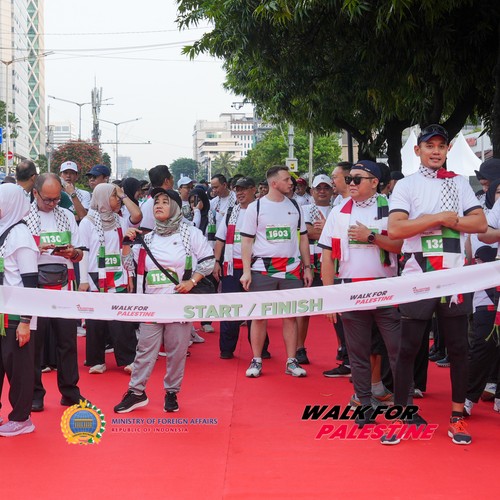 Race photo from WALK FOR PALESTINE