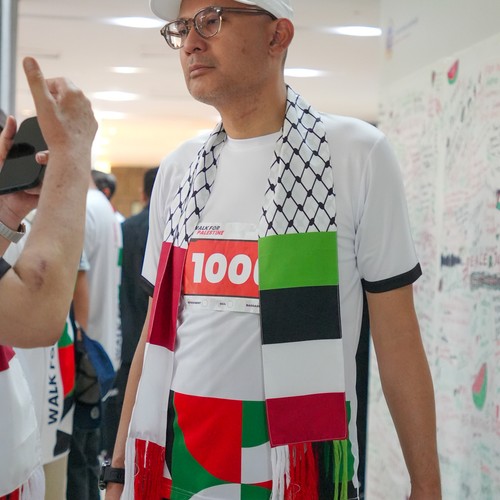 Race photo from WALK FOR PALESTINE