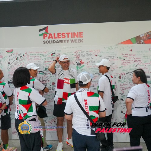 Race photo from WALK FOR PALESTINE