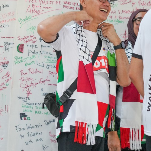 Race photo from WALK FOR PALESTINE