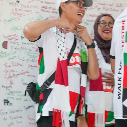 Race photo from WALK FOR PALESTINE