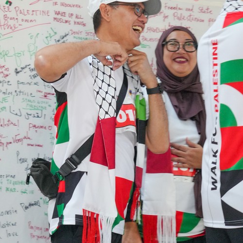 Race photo from WALK FOR PALESTINE