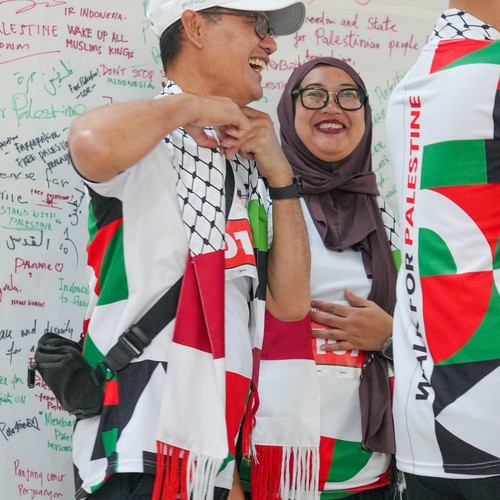 Race photo from WALK FOR PALESTINE