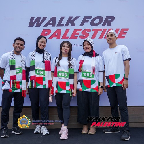 Race photo from WALK FOR PALESTINE