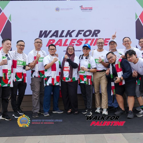 Race photo from WALK FOR PALESTINE