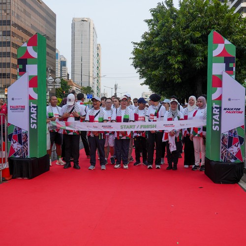Race photo from WALK FOR PALESTINE