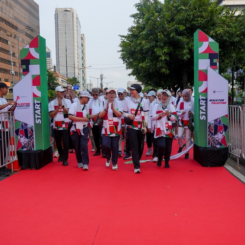 Race photo from WALK FOR PALESTINE