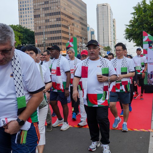 Race photo from WALK FOR PALESTINE