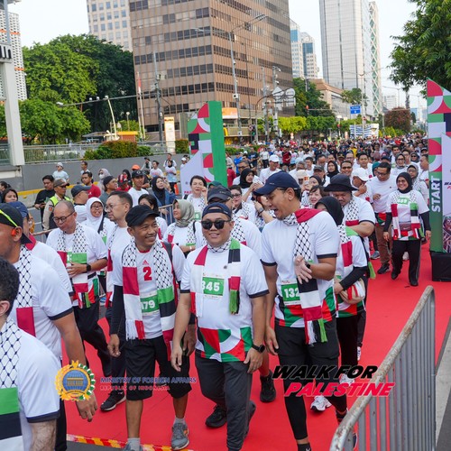 Race photo from WALK FOR PALESTINE