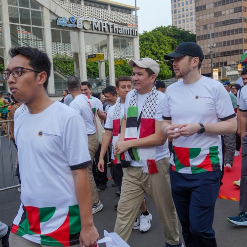 Race photo from WALK FOR PALESTINE