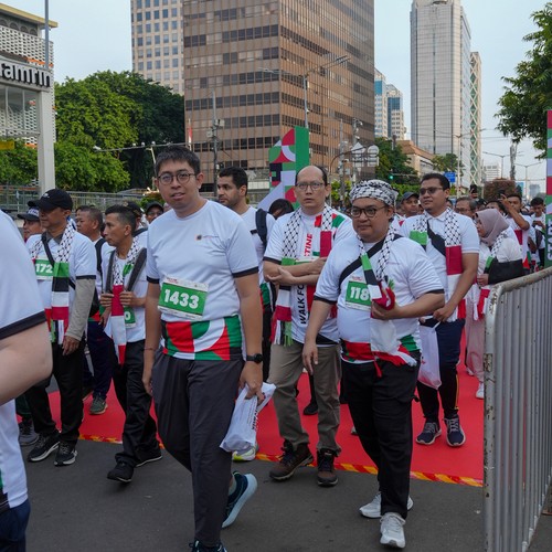 Race photo from WALK FOR PALESTINE