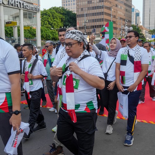 Race photo from WALK FOR PALESTINE