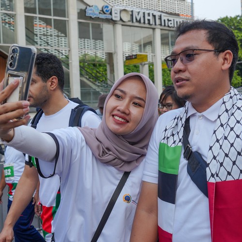 Race photo from WALK FOR PALESTINE