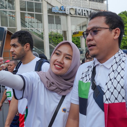 Race photo from WALK FOR PALESTINE