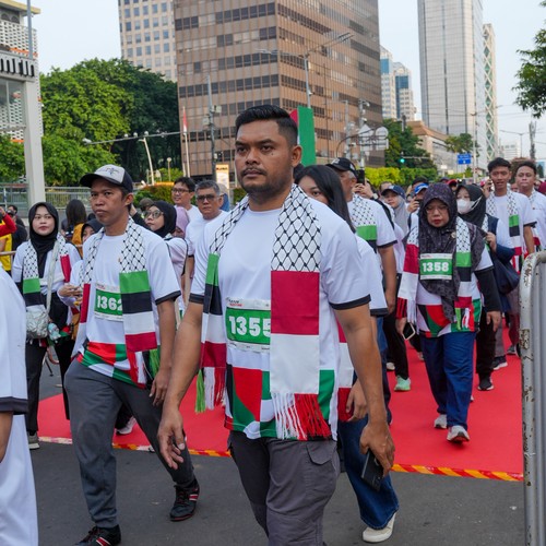 Race photo from WALK FOR PALESTINE