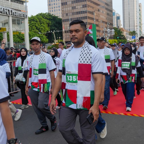 Race photo from WALK FOR PALESTINE